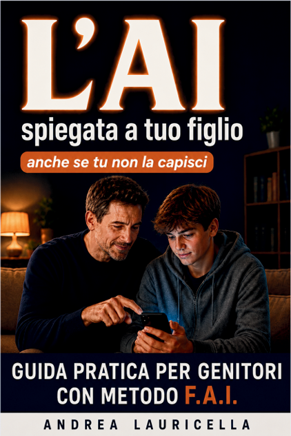 Copertina di L'AI spiegata a tuo figlio (anche se tu non la capisci) — Andrea Lauricella